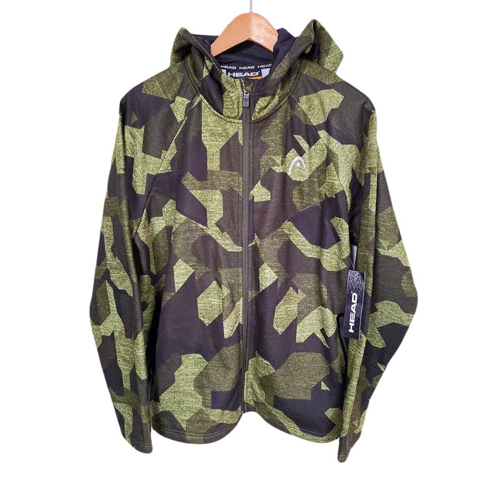 NWT Head Blue Camo Hooded Full Zip Jacket